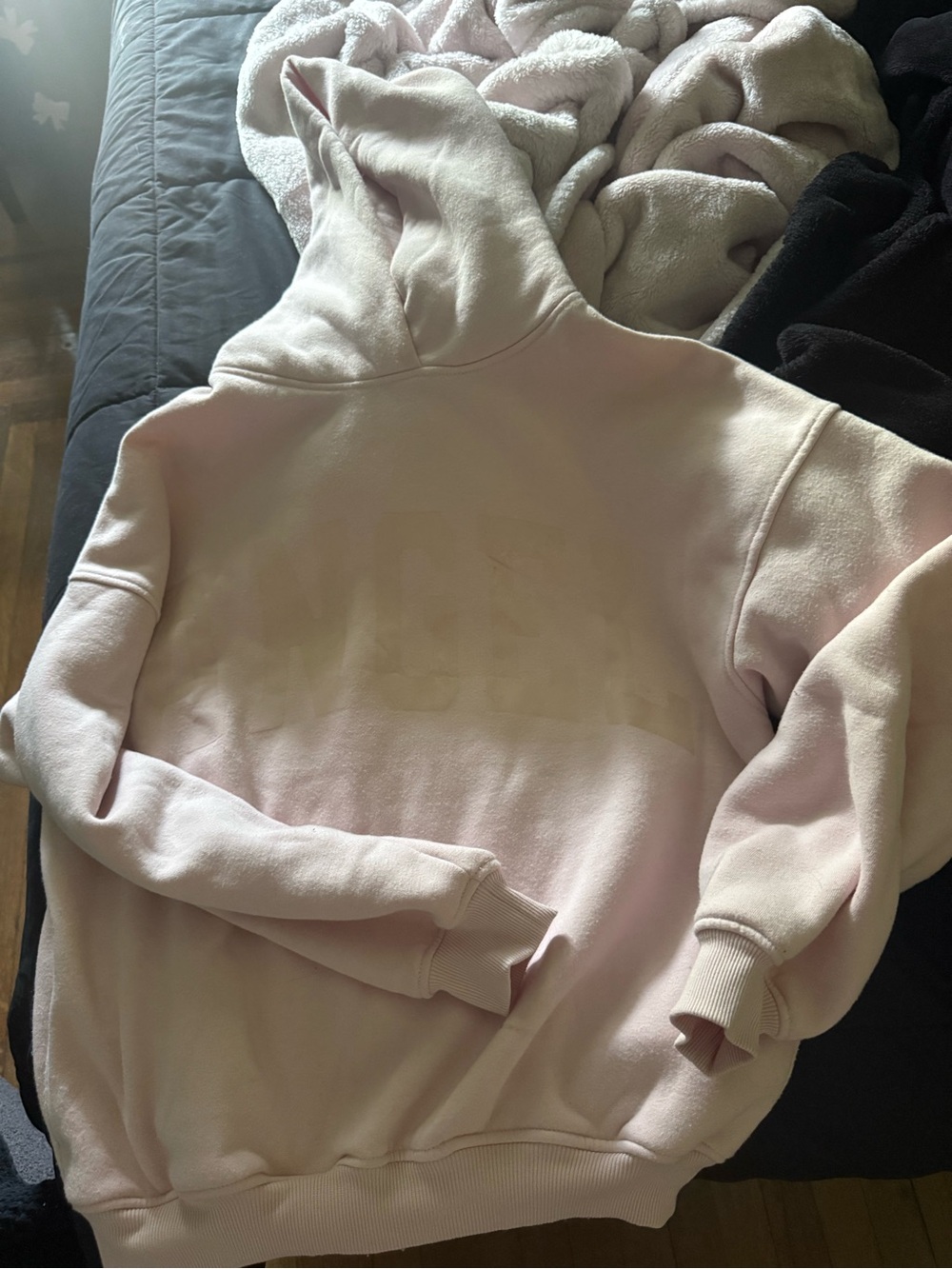 refuge Pastel Pink Pullover Hoodie